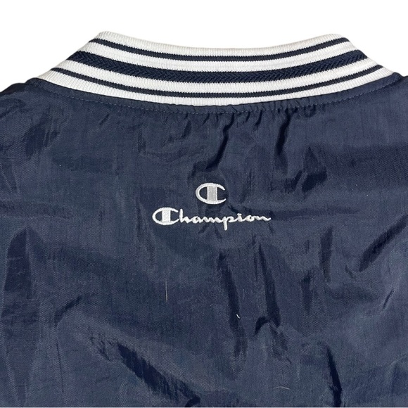 Vintage Men’s Champion Windbreaker Pullover-Navy - Picture 9 of 10